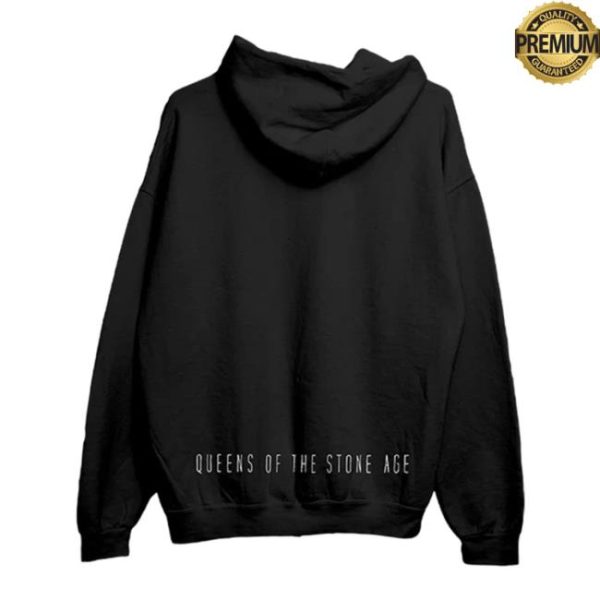Queens Of The Stone Age Store Merch Lightning Bolt Black Zip Hoodie