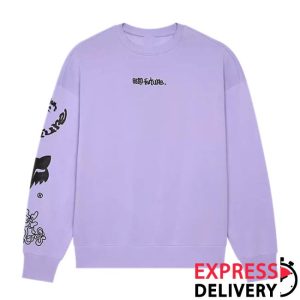 Fox Racing Store Merch Hello Future Oversized Crew Sweatshirt