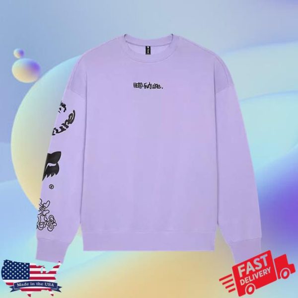 Fox Racing Store Merch Hello Future Oversized Crew Sweatshirt