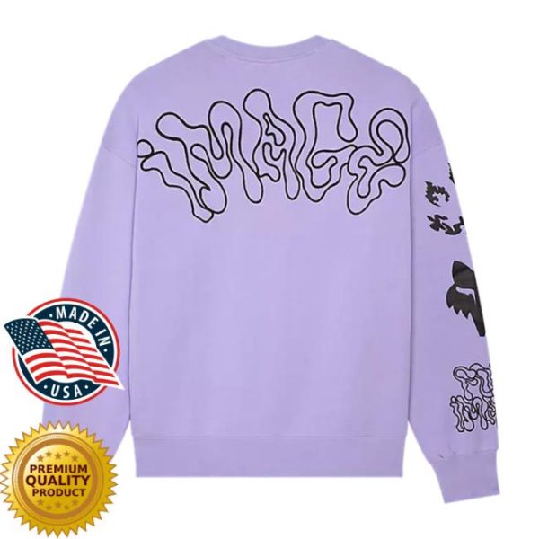 Fox Racing Store Merch Hello Future Oversized Crew Sweatshirt