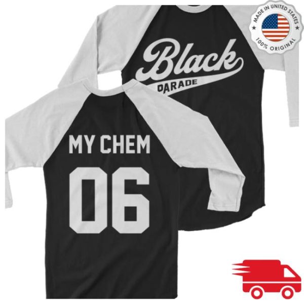 My Chemical Romance Store Merch Black Parade Raglan Tee