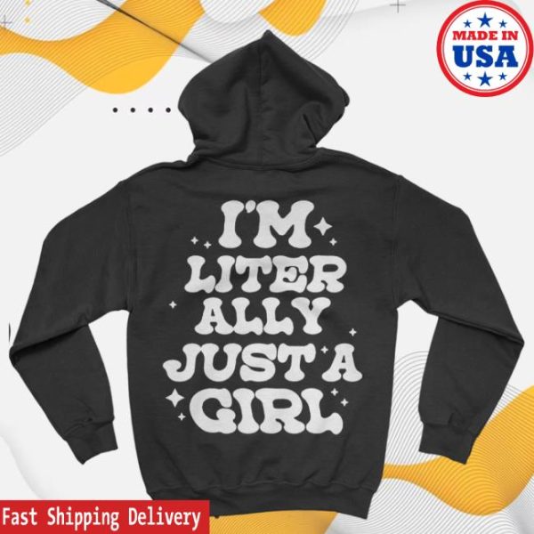 Thelolpodcast Store Merch Lol Podcast Just A Girl Black Hoodie