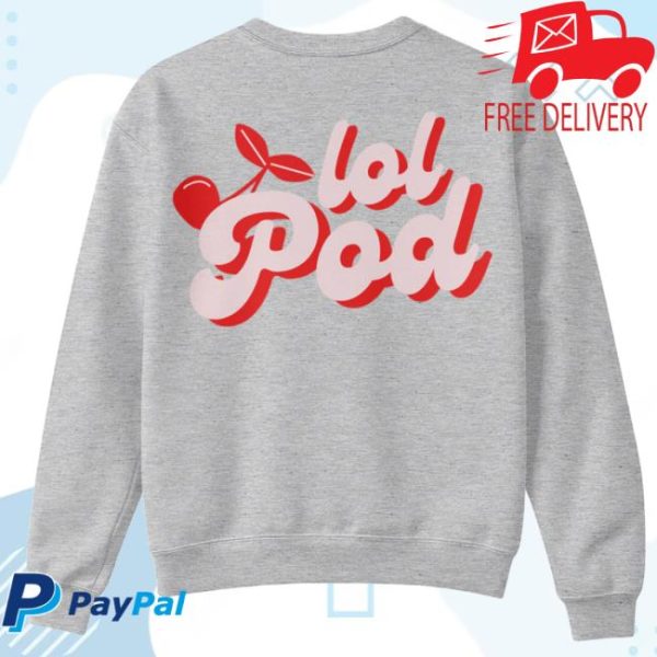 Thelolpodcast Store Merch Cherry Logo Crewneck