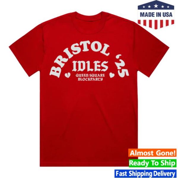 Idlesband Store Merch Queen Square Block Party Flocked T-Shirt