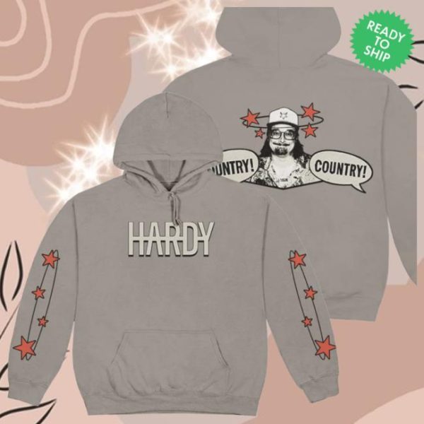 Hardy Official Store Merch Country! Country! Gray Hoodie