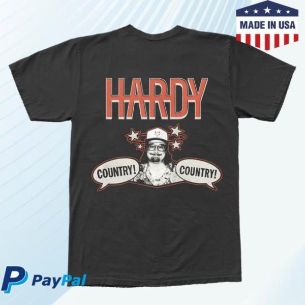 Hardy Official Store Merch Country! Country! Black T-Shirt