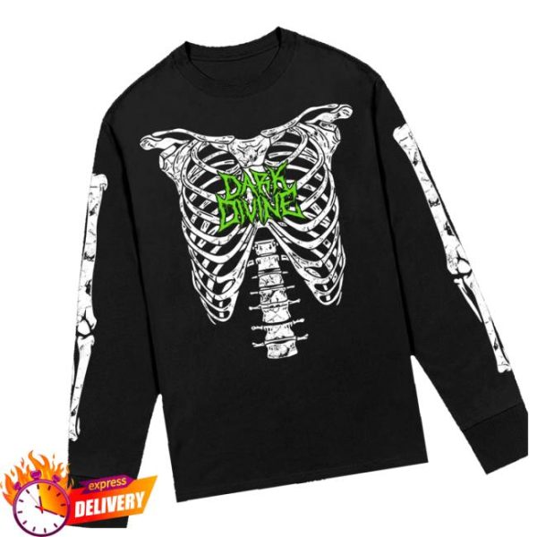 Dark Divine Store Merch Skeleton Long Sleeve