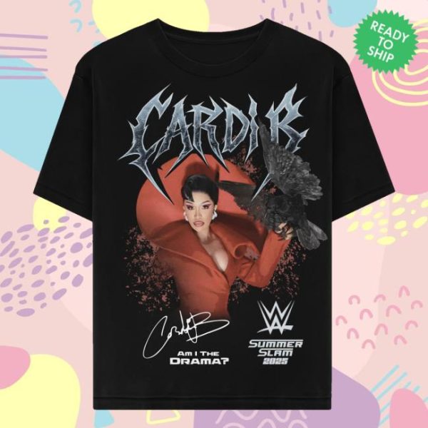 Cardi B Merch Store Shop Am I The Drama X Wwe Shirt