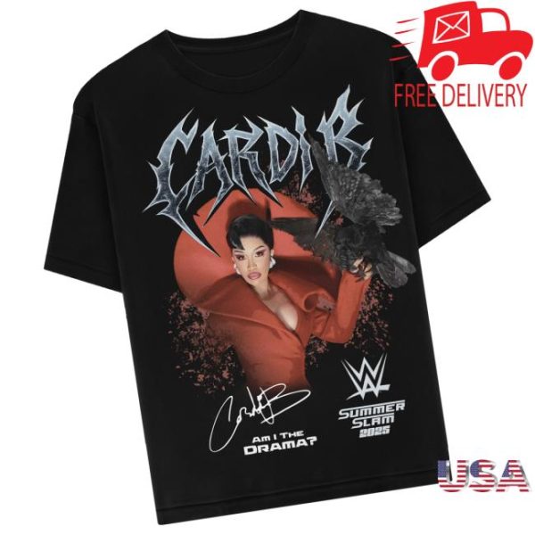 Cardi B Merch Store Shop Am I The Drama X Wwe Shirt