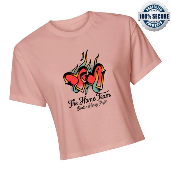 The Home Team Merch Store Shop Burning Hearts Crop