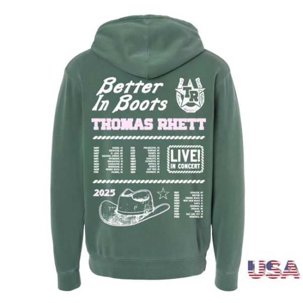 Thomas Rhett Shop Store Merch 2025 Green Hoodie