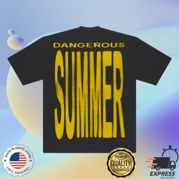 Yeat Official Store Merch Dangerous Summer Warning Tee Shirt