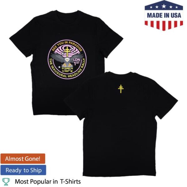 President Band Store Merch Inaugural Rally Black Tee