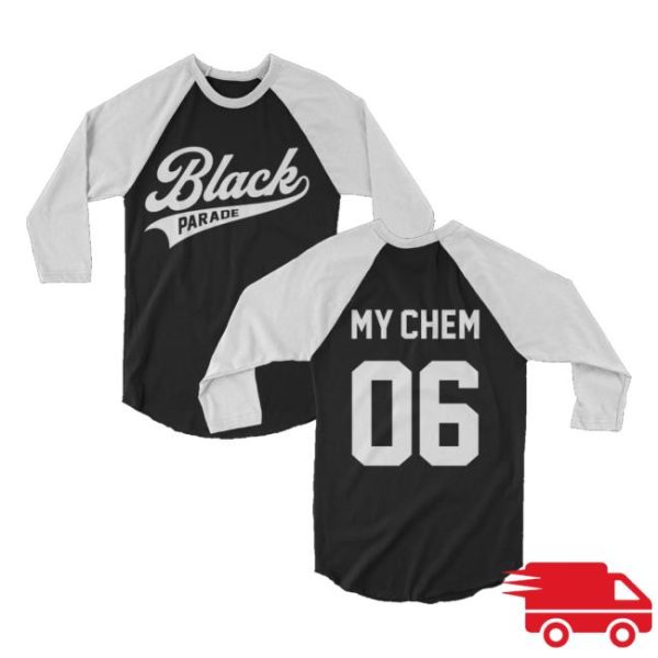 My Chemical Romance Merch Store Shop Black Parade Raglan Tee