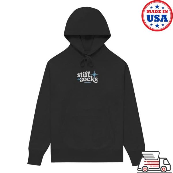 Stiff Socks Merch Store Shop A Gentleman’s Podcast Black Hoodie
