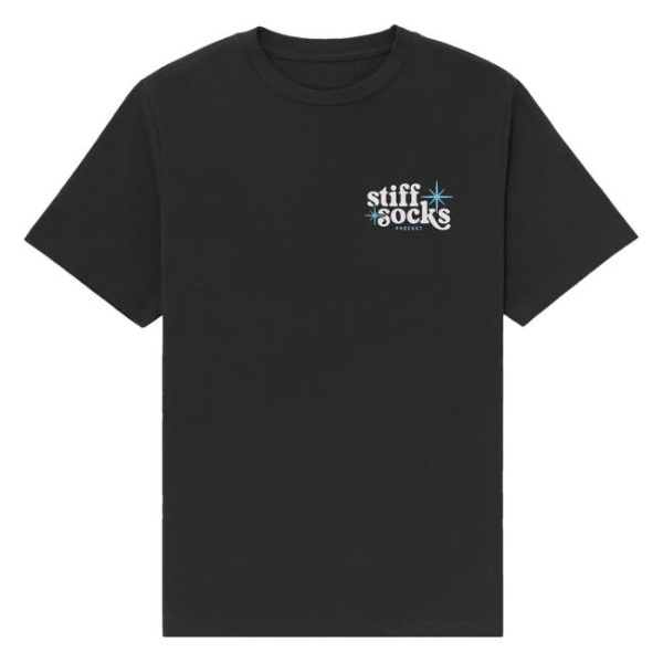 Stiff Socks Merch Store Shop A Gentleman’s Podcast Black Tee