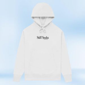 Stiff Socks Merch Store Shop Hold Up I’m Hard White Hoodie
