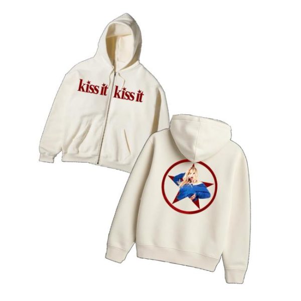 Renee Rapp Shop Merch Kiss It Zip Hoodie