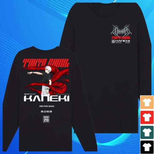 Dim Mak Collection Store Merch Dim Mak X Tokyo Ghoul – Kaneki Ls Tee – Black