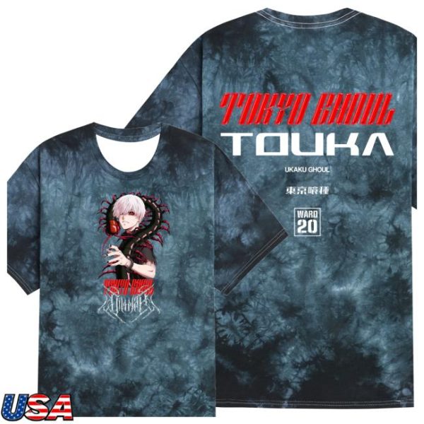 Dim Mak Collection Store Merch Dim Mak X Tokyo Ghoul – Kaneki Tee – Black Crystal Td