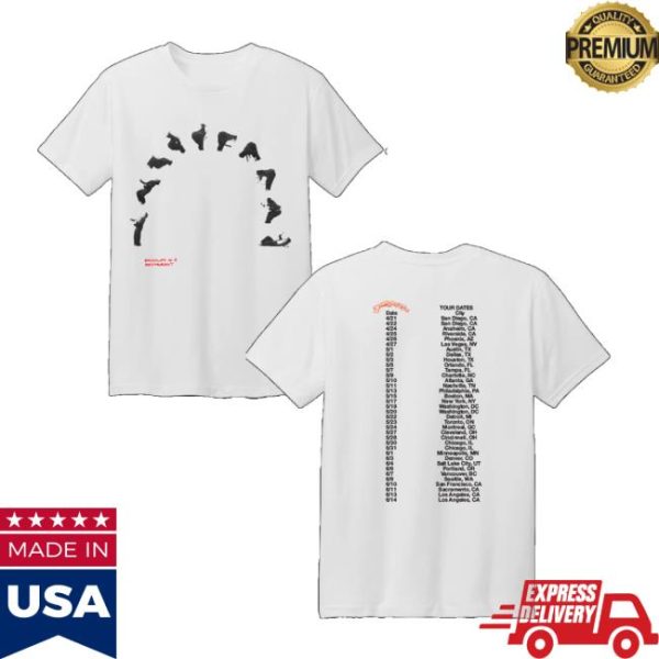 Grentperez Merch Backflips Tour Cities T-Shirt