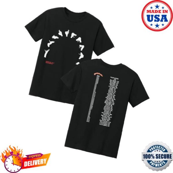 Grentperez Merch Backflips Tour Cities T-Shirts