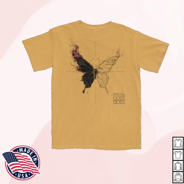 Princessgoes Merch Butterfly Diagram Tee