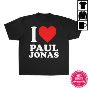Jonas Brothers Merch Store Shop I Love Paul Jonas Tee