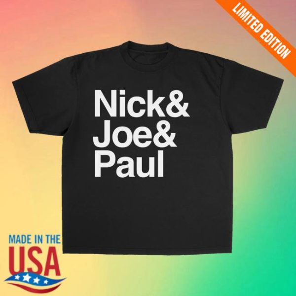 Jonas Brothers Merch Store Shop Nick And Joe And Paul Tee