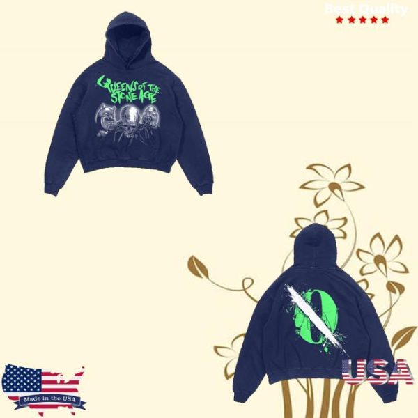 Qotsa Merch Clockwork Monster Hoodie