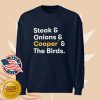 kenny cooper cheese store merch steak onions cooper the birds sweatshirt