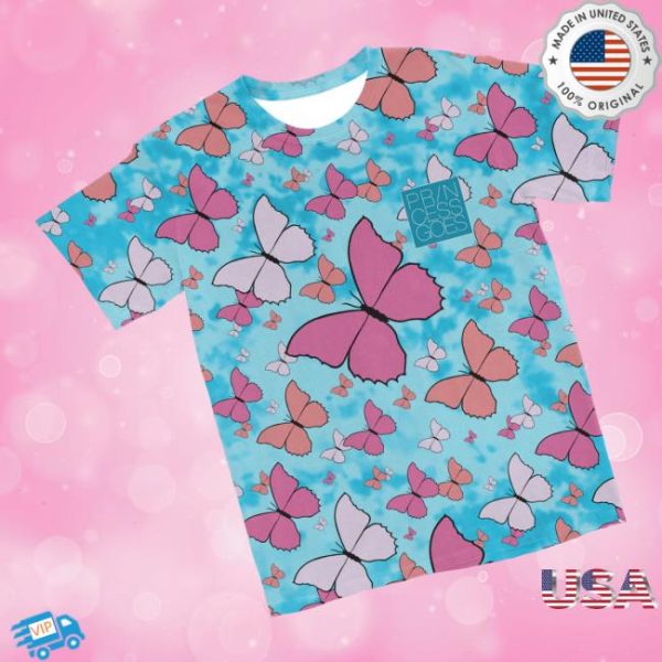 Princess Goes Merch Store Shop All-Over Butterfly Tee