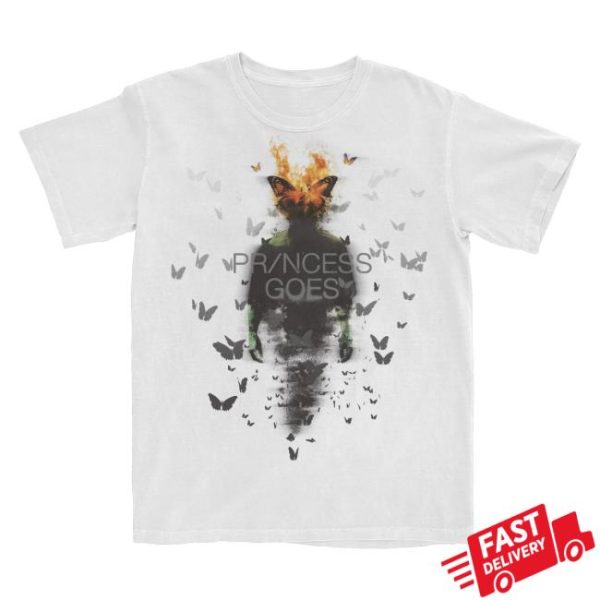 Princess Goes Merch Store Shop Butterfly Scatter Tee
