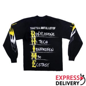 Thats A Awful Lot Of Cough Syrup Merch Store Shop Awful Lot Of Rhime Long Sleeve T-Shirt