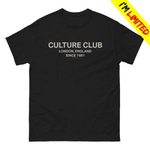 Boy George And Culture Club Merch Culture Club Since 1981 Black Tee