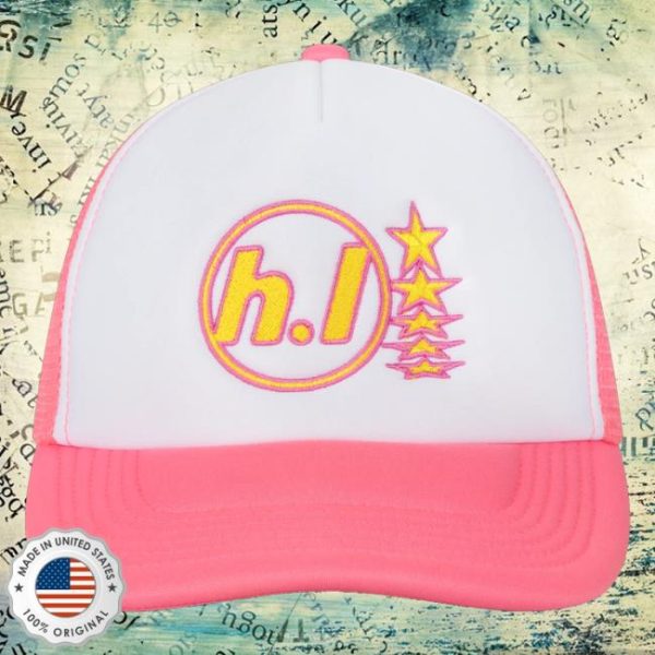 Hard Life Merch Store Shop Pink Trucker Cap