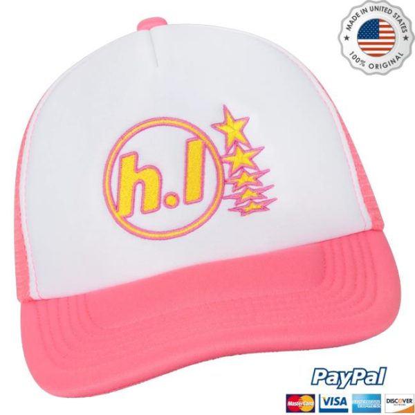 Hard Life Merch Store Shop Pink Trucker Cap