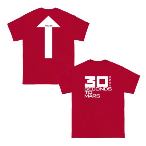 Thirty Seconds To Mars Store Merch A Beautiful Lie 20Th Anniversary 30Stm Arrow Tee