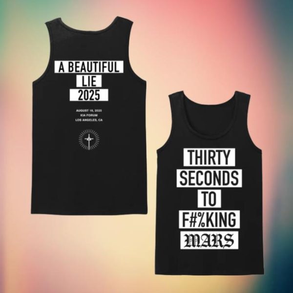 Thirty Seconds To Mars Store Merch A Beautiful Lie 20Th Anniversary Tstfm Censored Tank