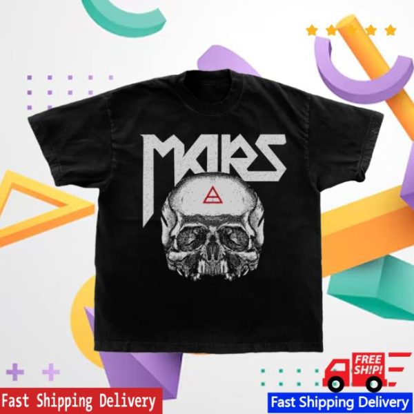 Thirty Seconds To Mars Store Merch A Beautiful Lie 20Th Anniversary Triad Skull Tee