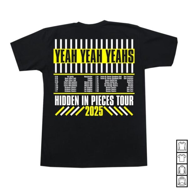 Yeah Yeah Yeahs Store Merch Hidden In Pieces Tour Tee