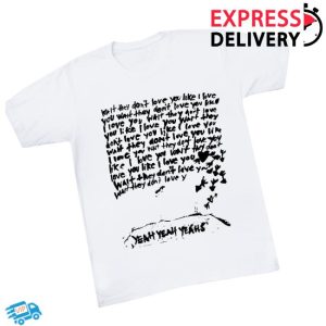 Yeah Yeah Yeahs Store Merch Maps White T-Shirt