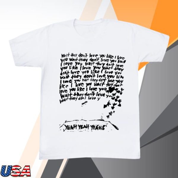Yeah Yeah Yeahs Store Merch Maps White T-Shirt