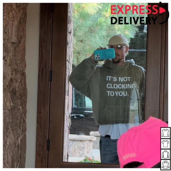Justin Bieber Wearing It’s Not Clocking To You Hoodie