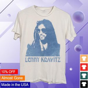 Lenny Kravitz Merch Store Shop Blue Portrait Las Vegas Tee