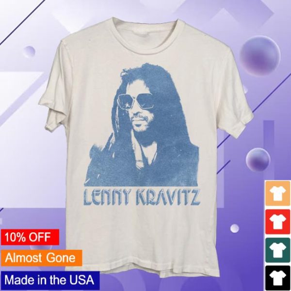 Lenny Kravitz Merch Store Shop Blue Portrait Las Vegas Tee