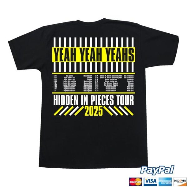 Yeah Yeah Yeahs Merch Store Shop Hidden In Pieces Tour Tee