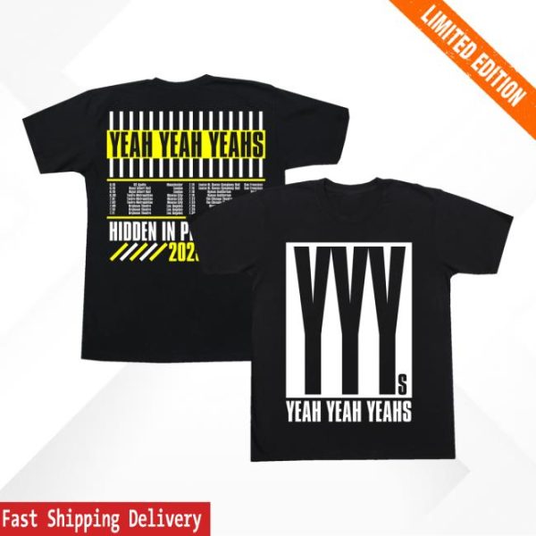 Yeah Yeah Yeahs Merch Store Shop Hidden In Pieces Tour Tee