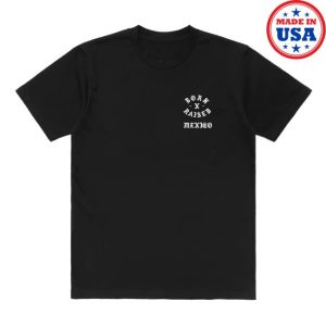 Born X Raised Merch Store Shop Mexico Rocker Tee Black