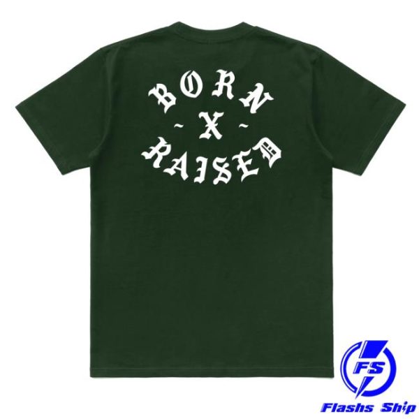 Born X Raised Merch Store Shop Snooty Rocker Tee Emerald